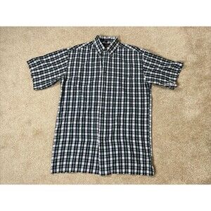 BD Baggies Shirt Men's L Tall 18-16 1/2 Chatham Cloth‎ W/Pocket Button Up Plaid